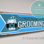 Dog Grooming Arrow Sign