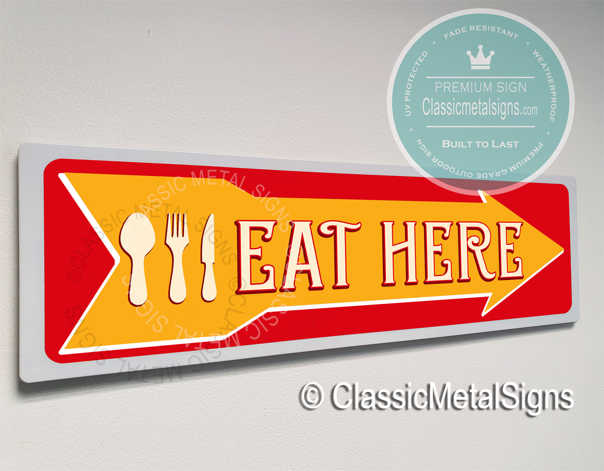 Eat Here Sign