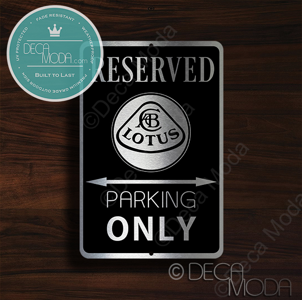 Lotus Parking Only All Others Towed Man Cave Novelty Garage Aluminum Sign 