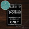 Norton Parking Only Sign