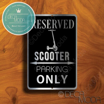 Scooter Parking Only Signs