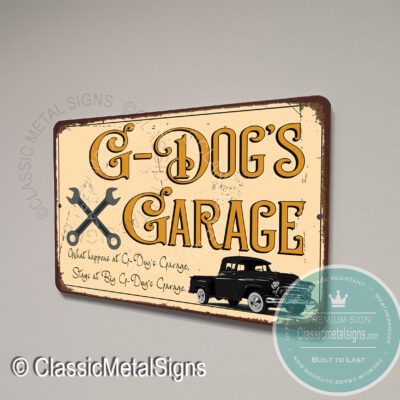 G Dog's Garage Sign