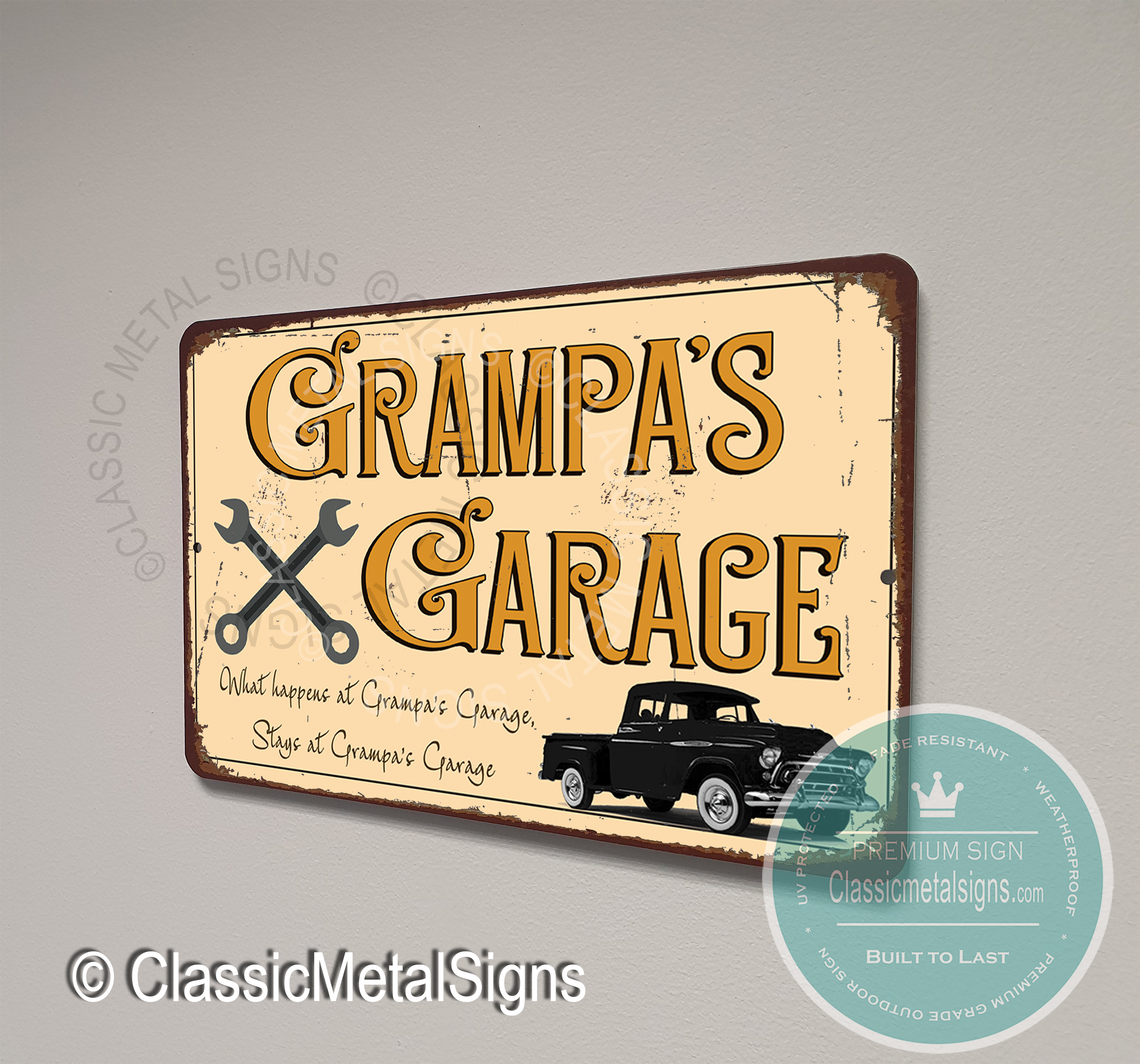 Grampa’s Garage Signs