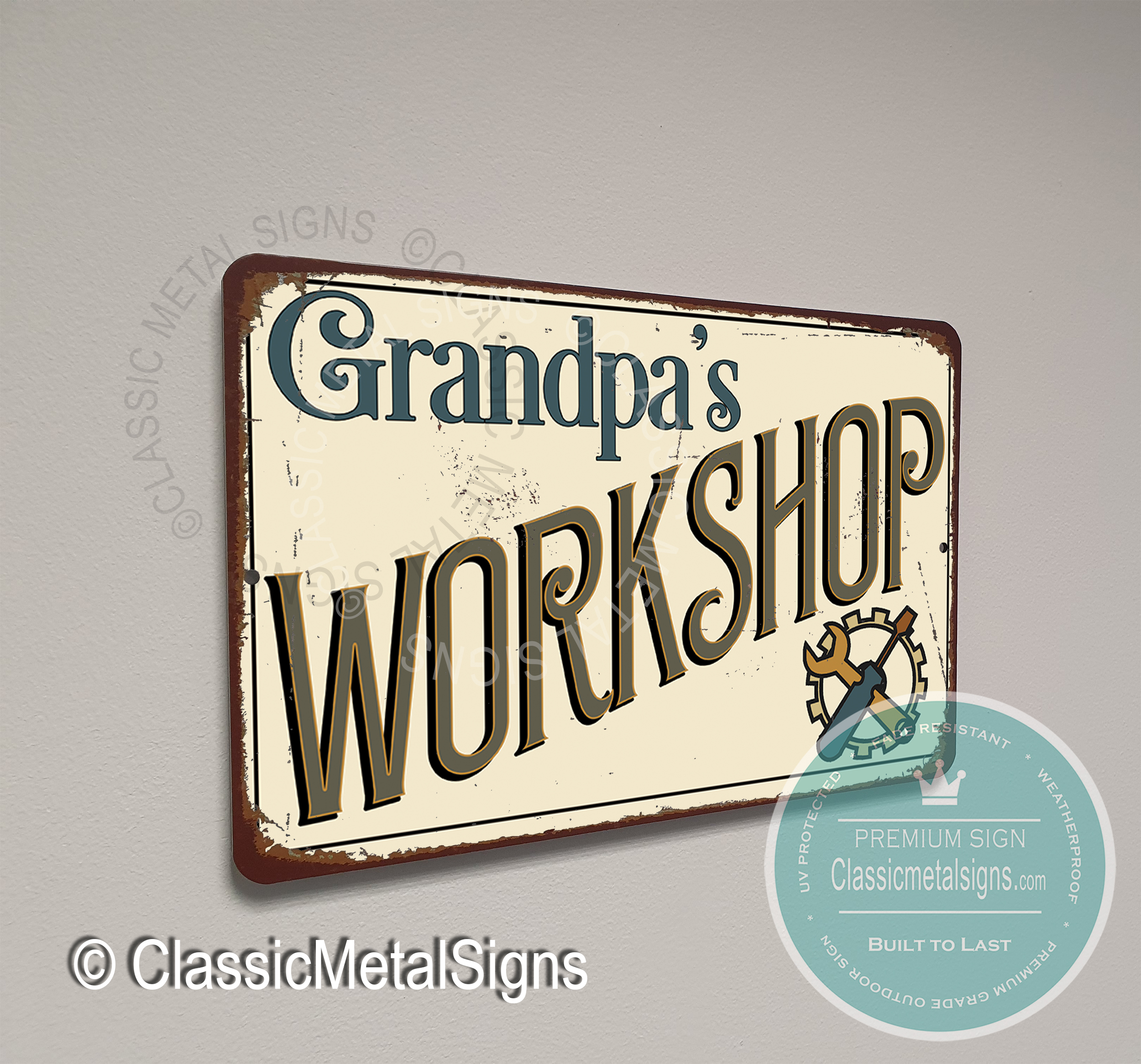 Grandpa's Workshop Sign