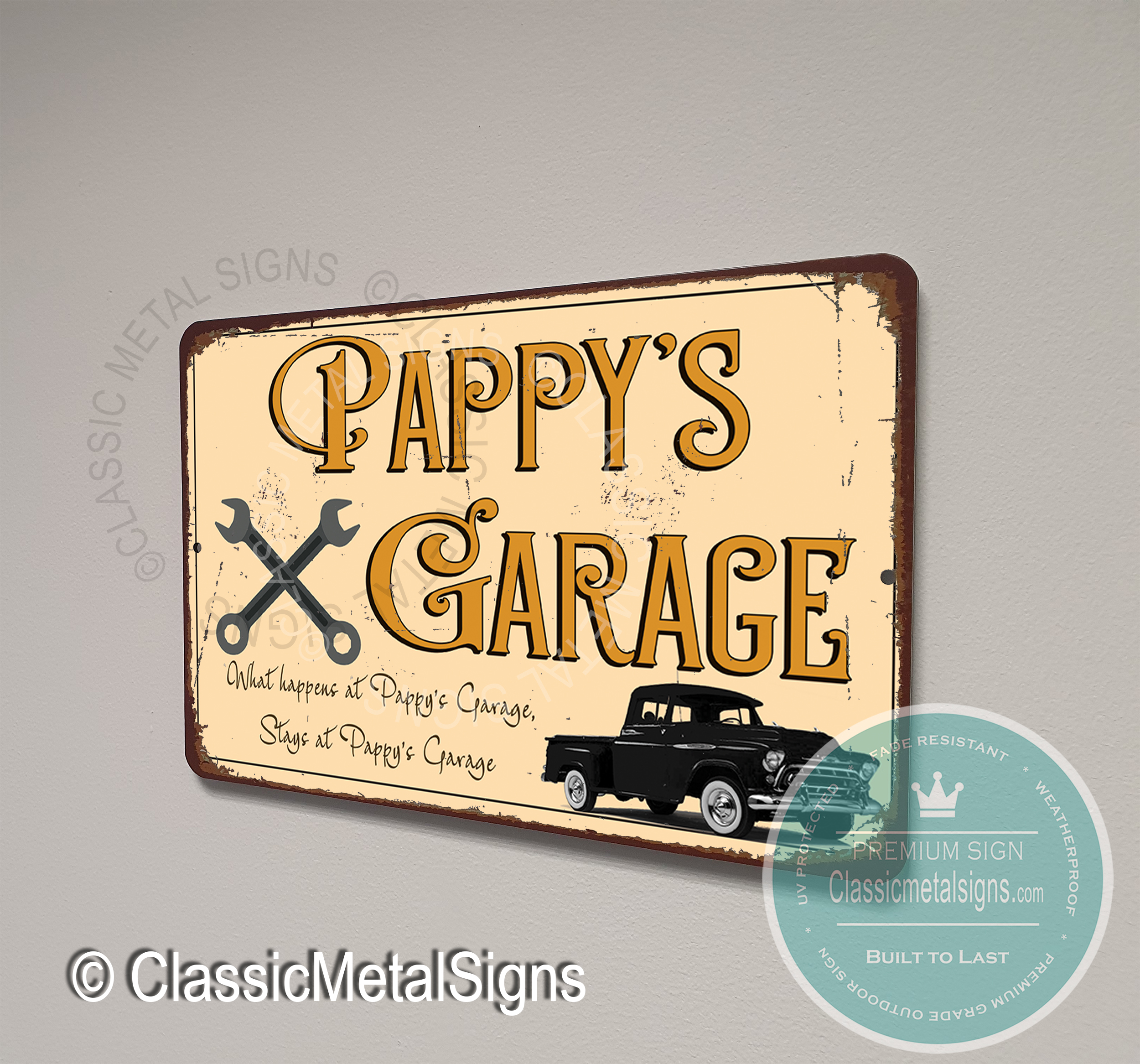 Pappy’s Garage Signs