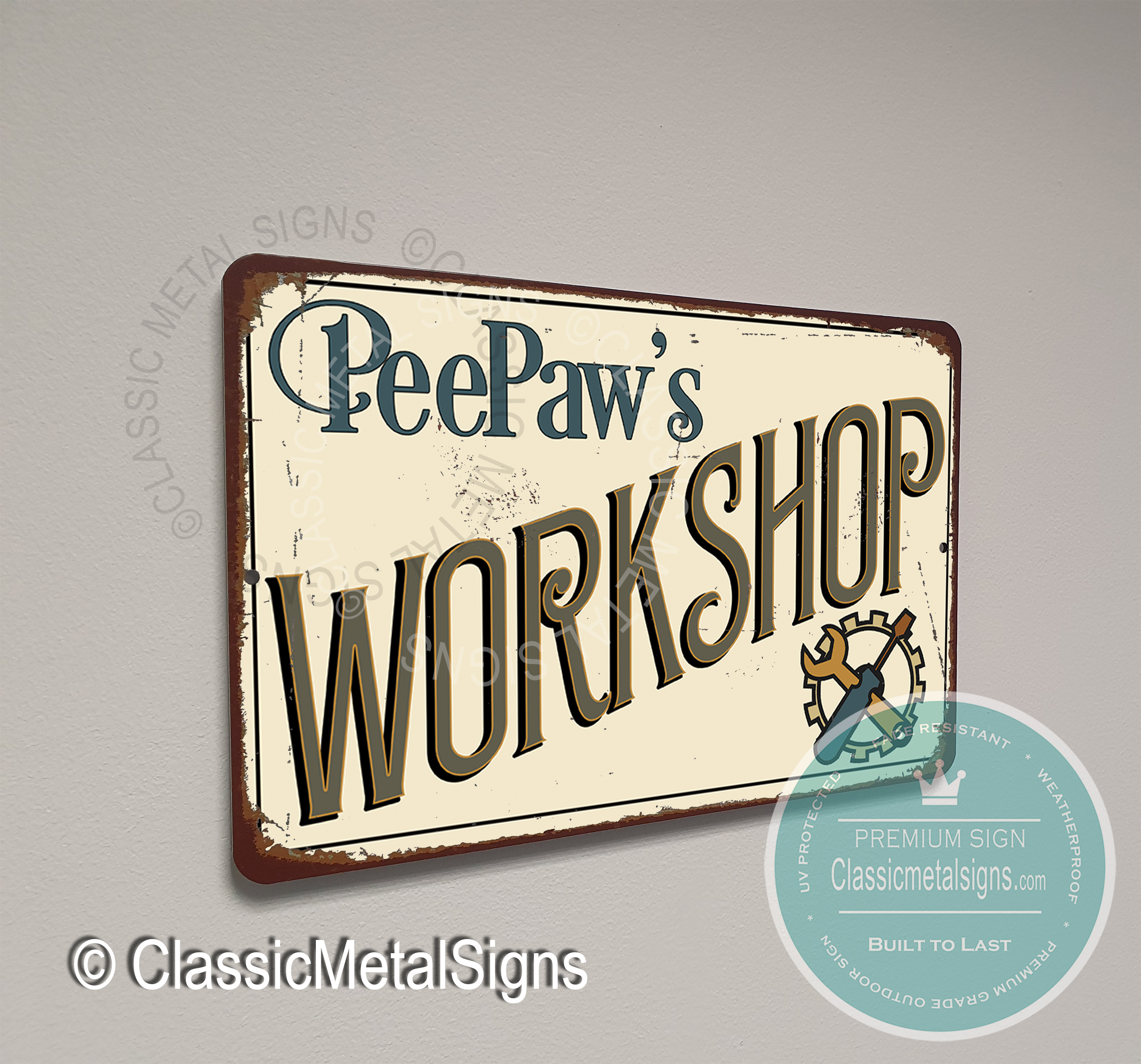 Peepaw's Workshop Sign