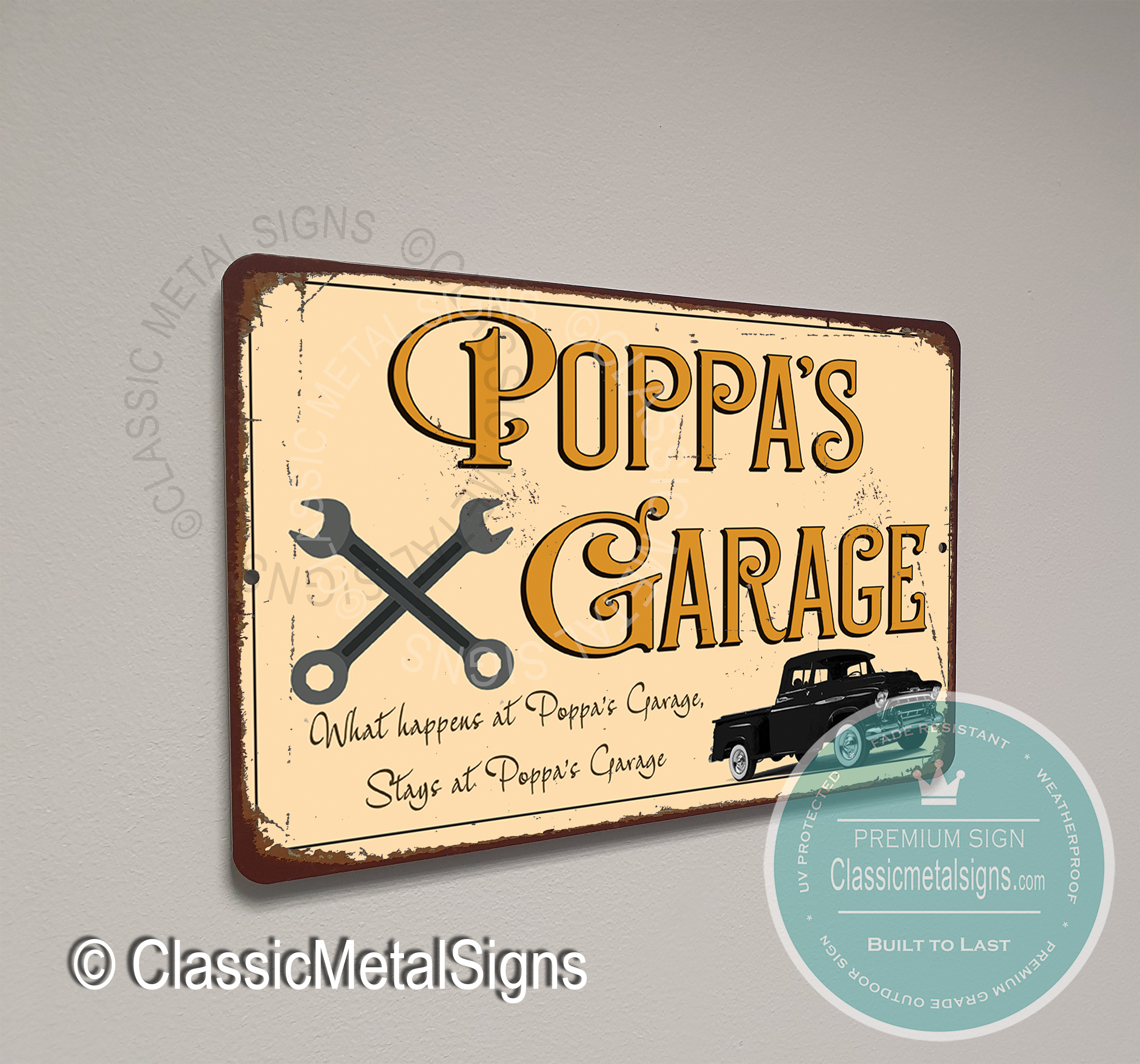 Poppa’s Garage Signs