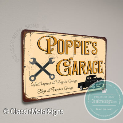 Poppie’s Garage Signs
