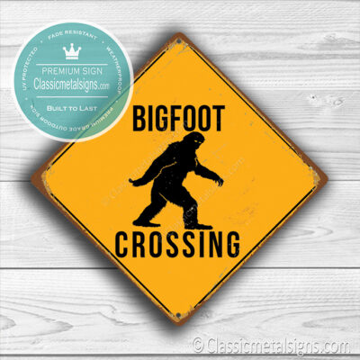 Bigfoot Crossing Signs