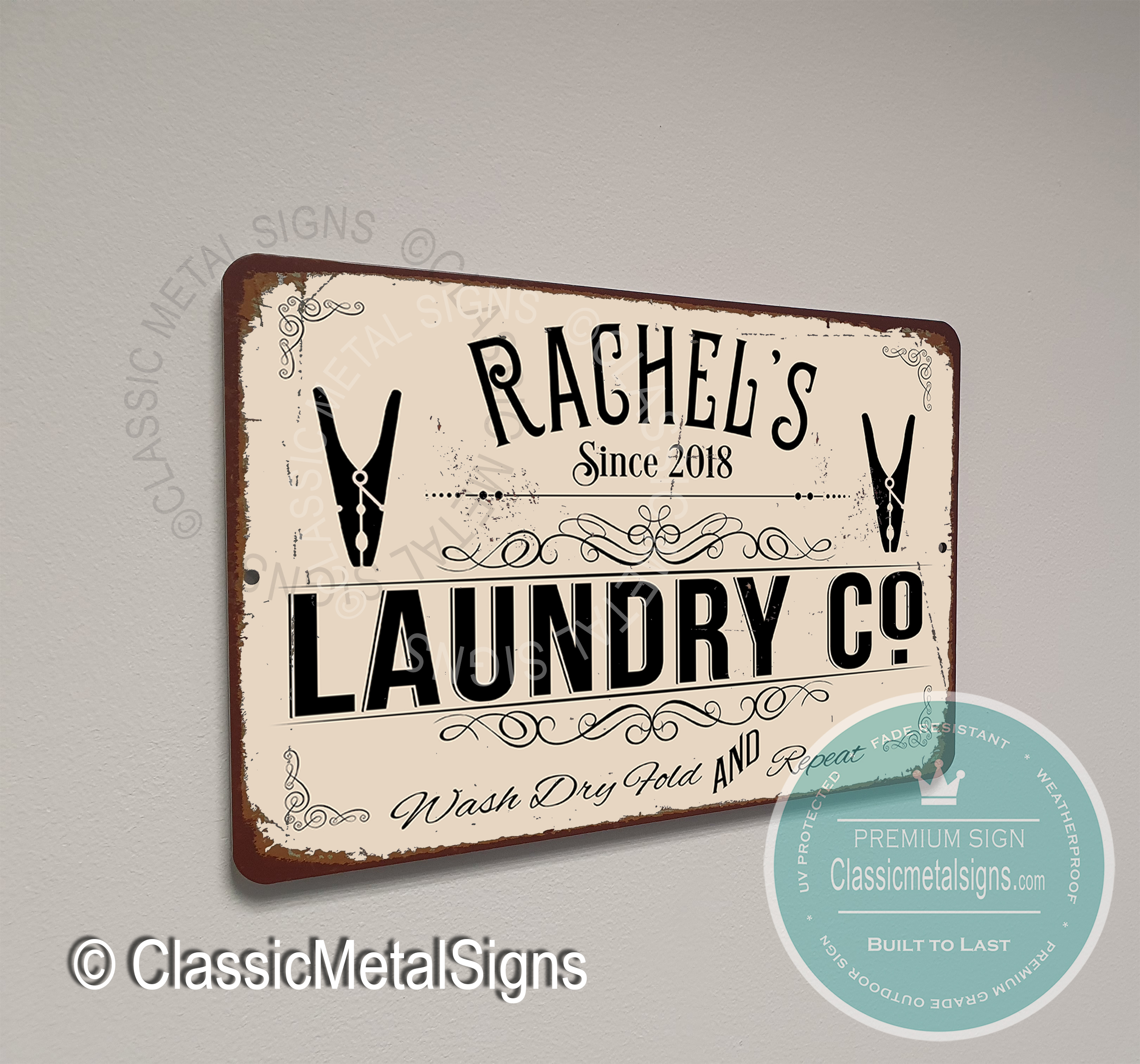 Custom Laundry Signs