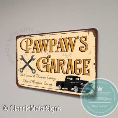 Pawpaw's Garage Signs