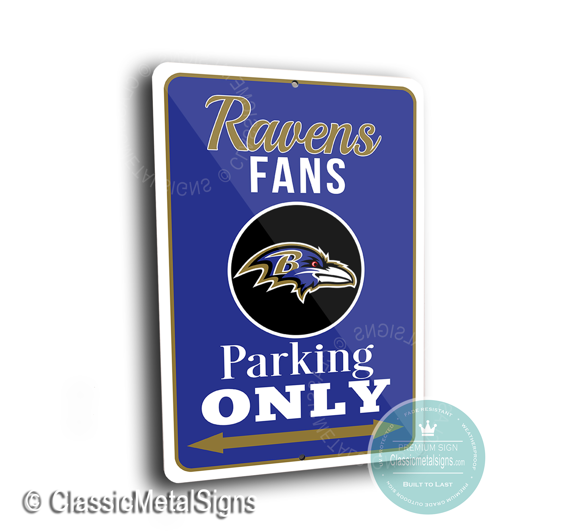 Baltimore Ravens Parking Only Signs