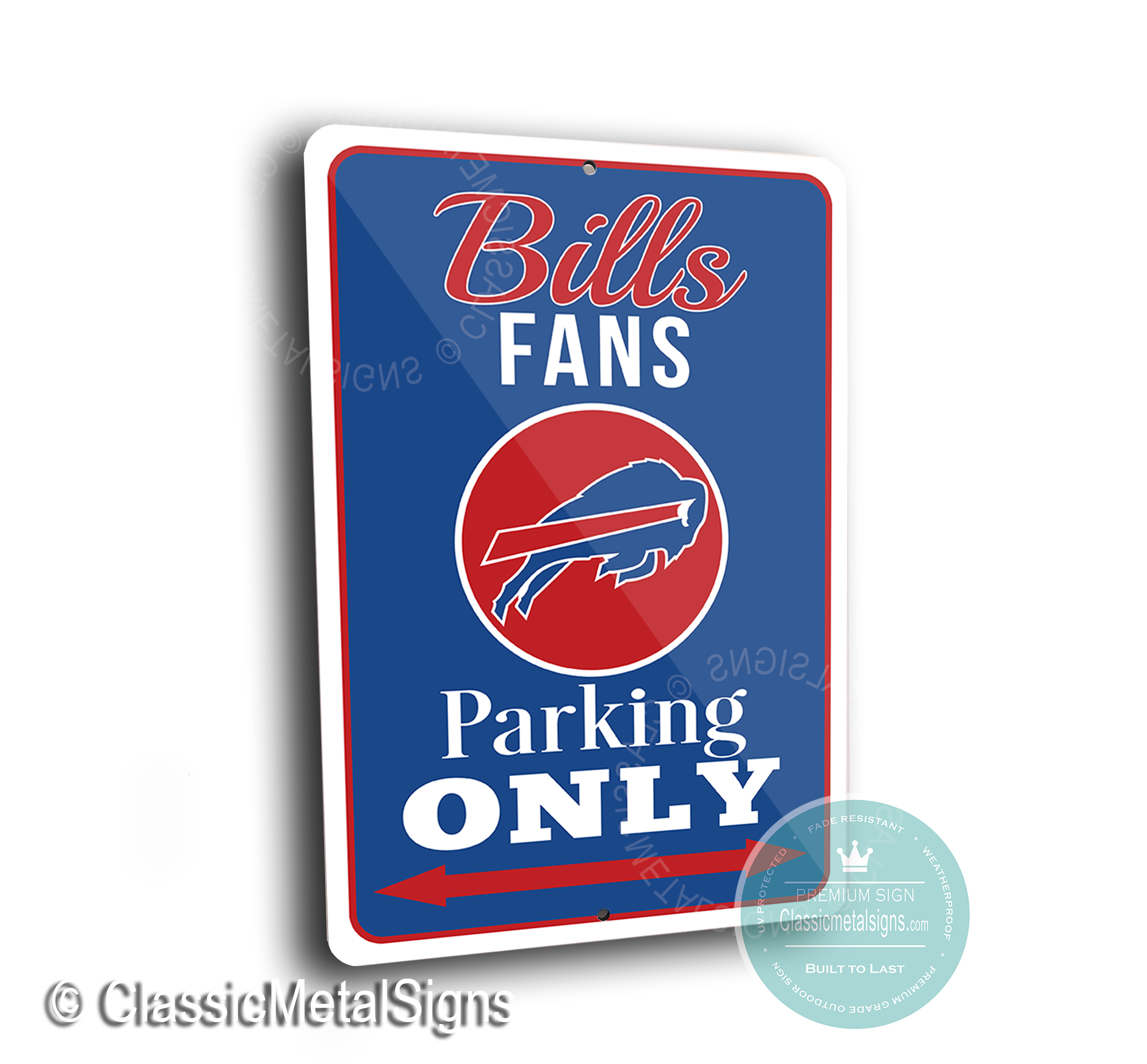 Buffalo Bills Parking Only Signs