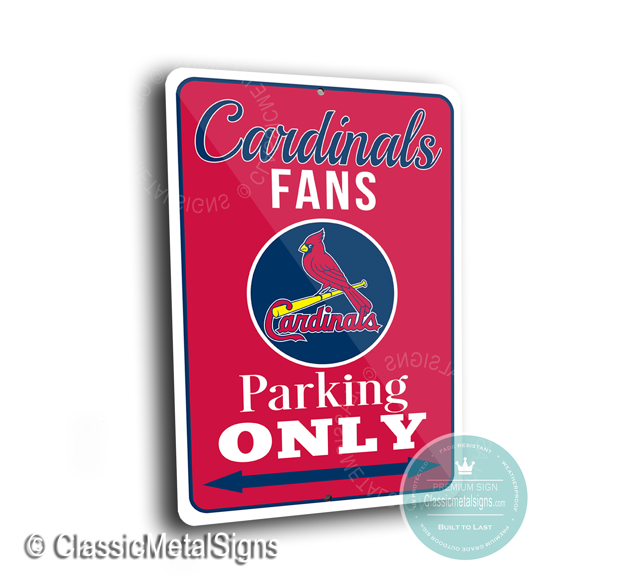 Cardinals Parking Only Sign