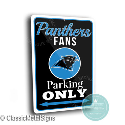 Carolina Panthers Parking Only Signs