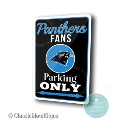 Carolina Panthers Parking Only Sign