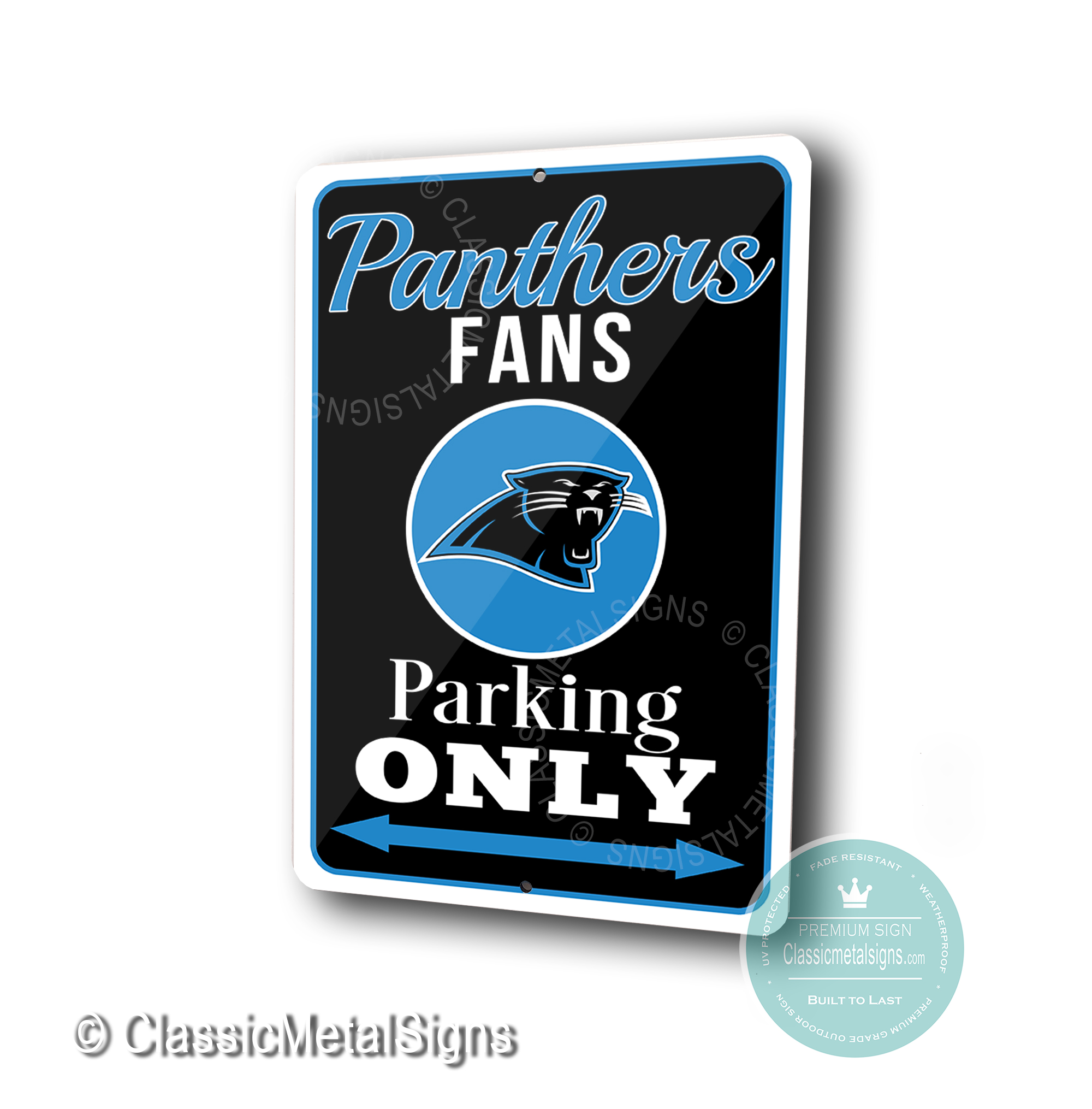Carolina Panthers Parking Only Signs