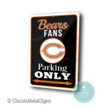 Chicago Bears Parking Only Sign