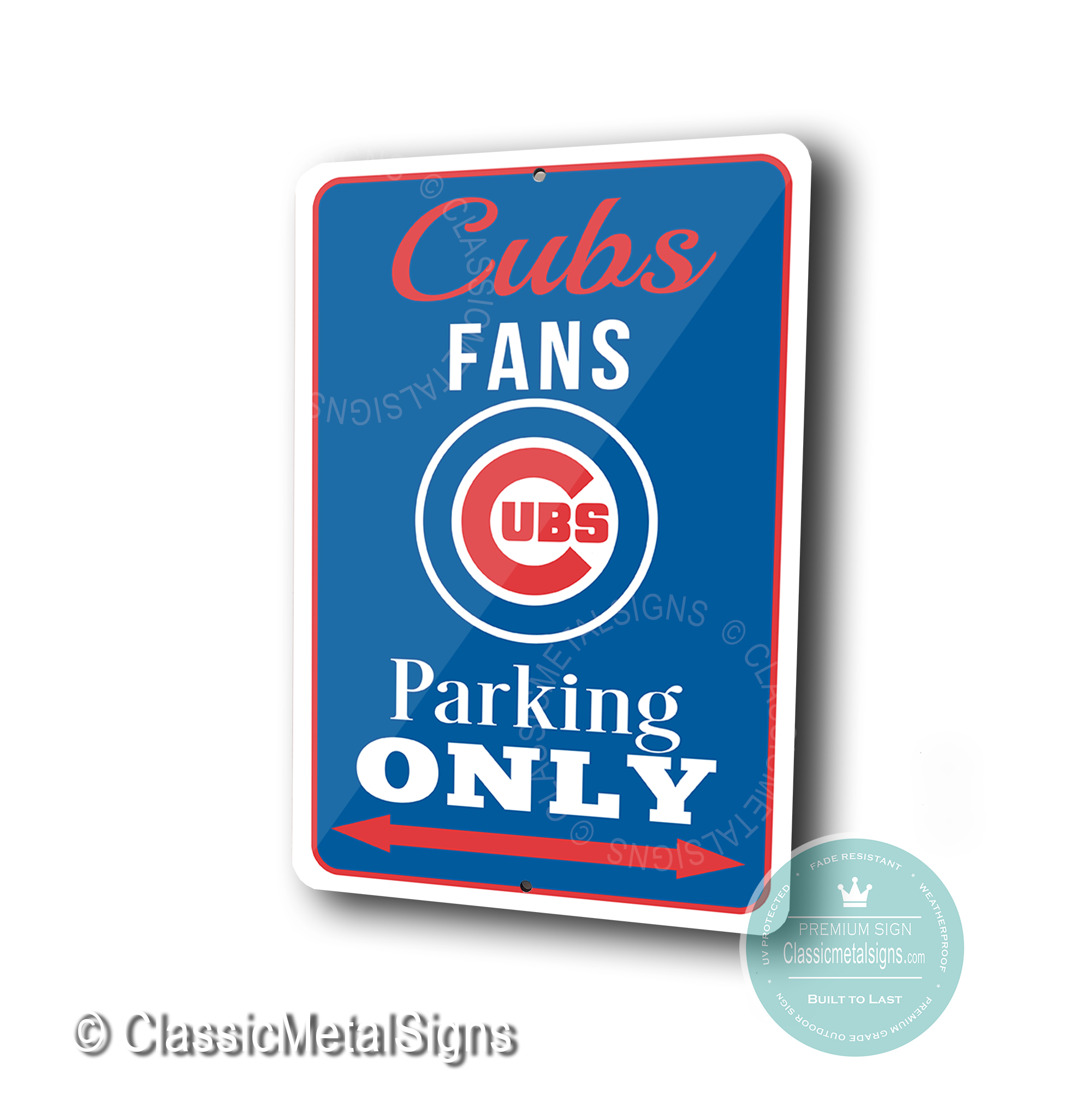 Chicago Cubs Parking Only Signs