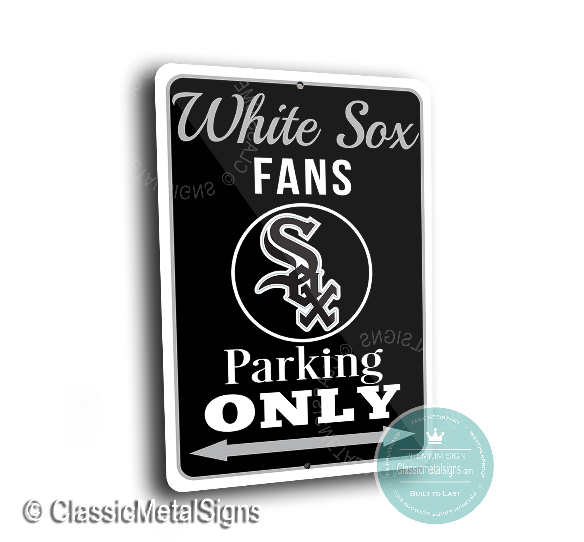 MLB - Chicago White Sox Heavy Duty Aluminum Color Emblem