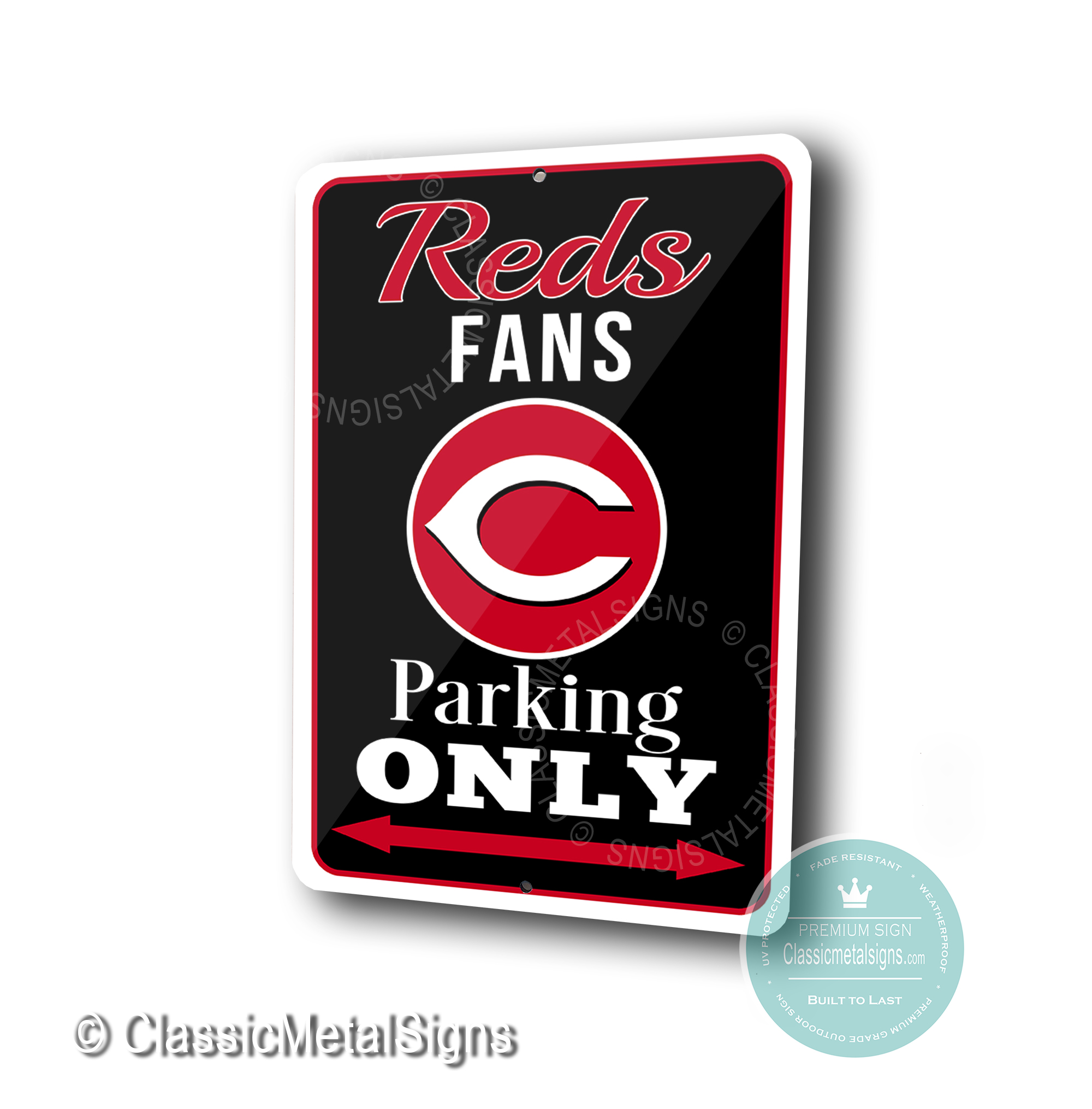 Cincinnati Reds Parking Only Sign
