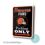 Cleveland Browns Parking Only Sign