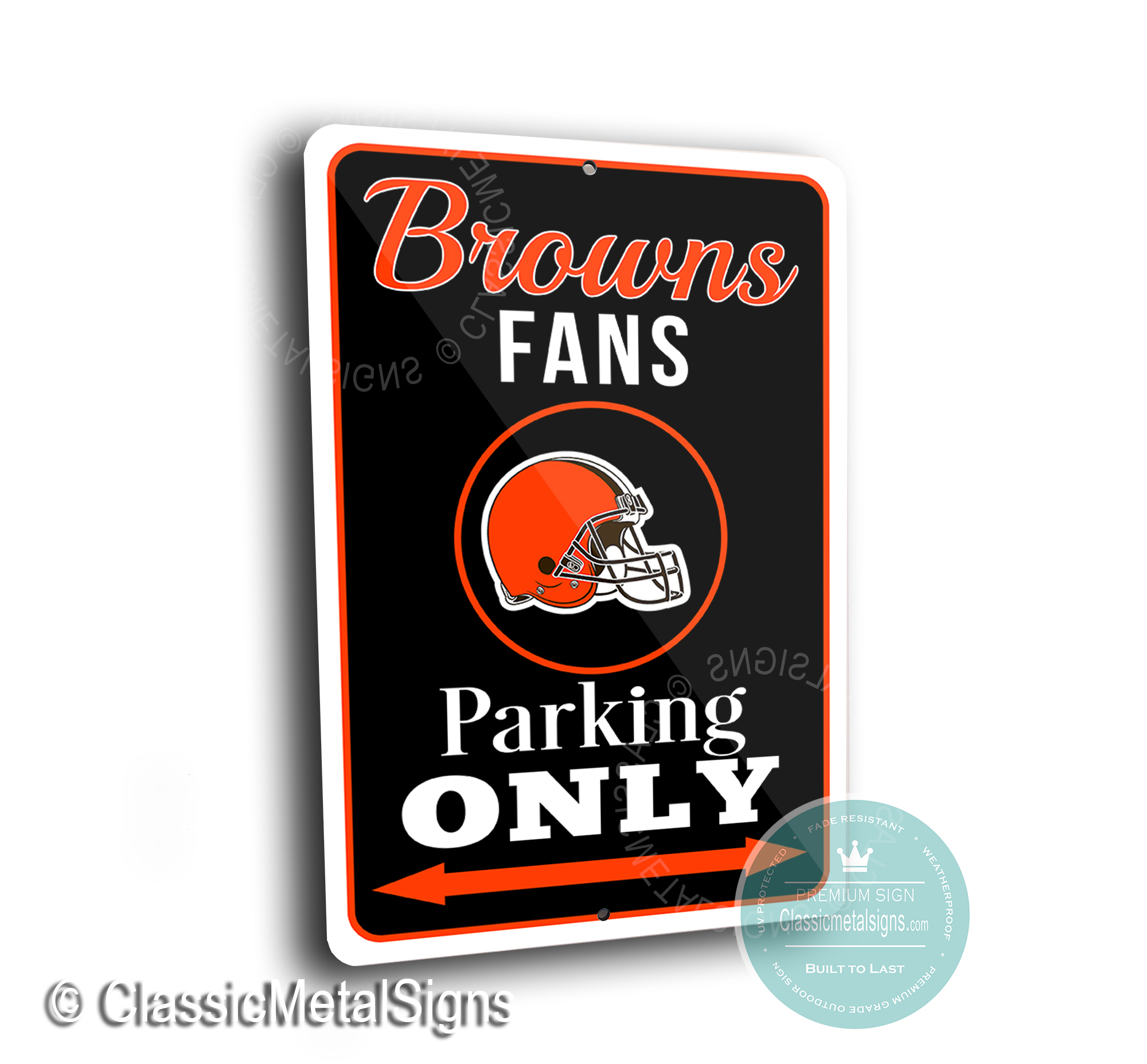 Cleveland Browns Parking Only Sign, Cleveland Browns