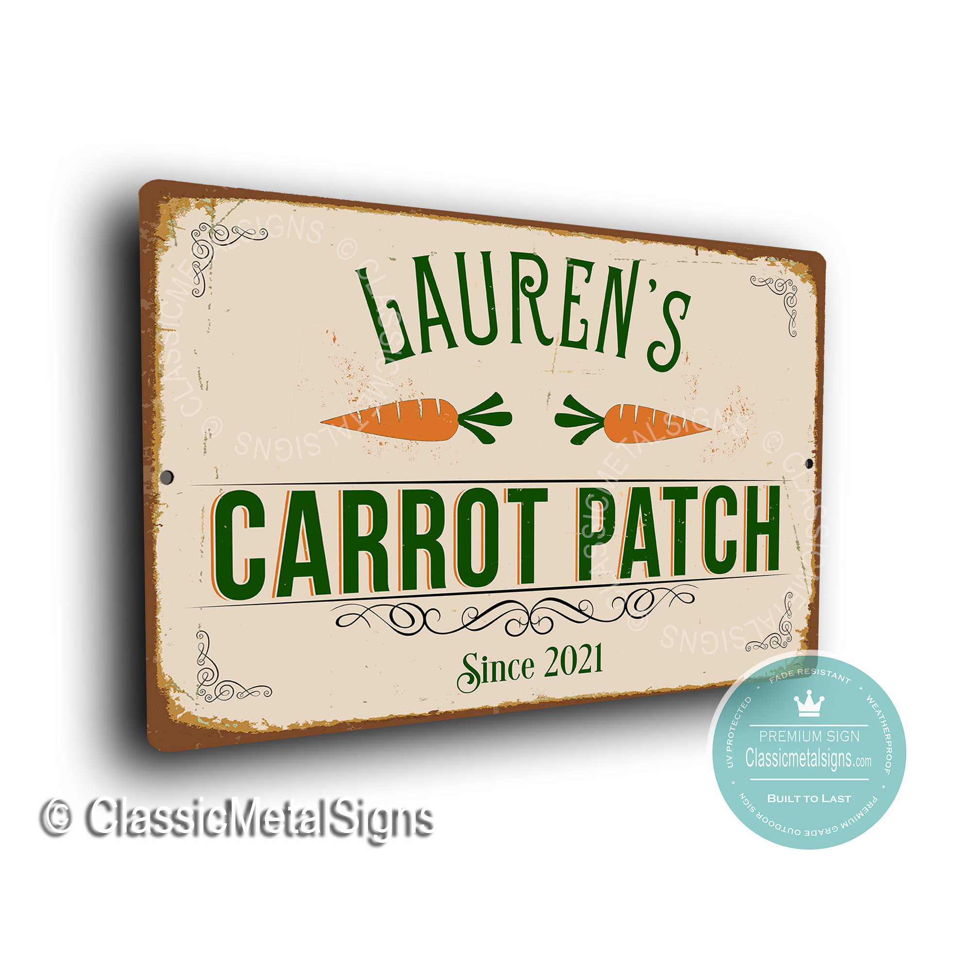 Custom Carrot Patch Signs