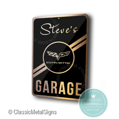 Custom Corvette Garage Signs