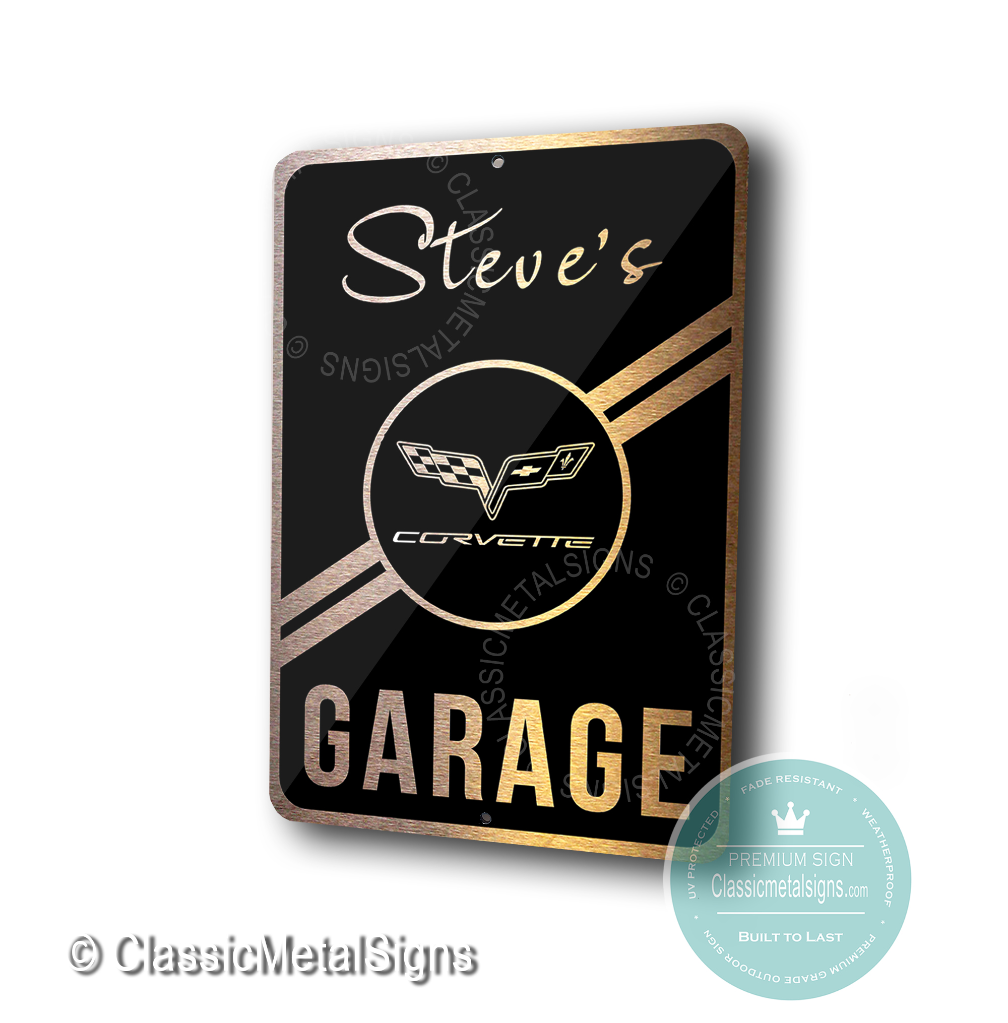 Custom Corvette Garage Signs