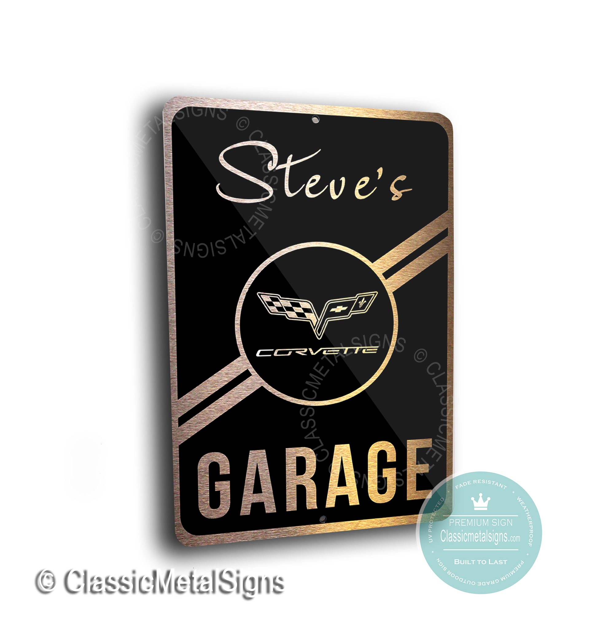 Custom Corvette Garage Sign