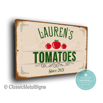 Personalized Tomato Garden Signs