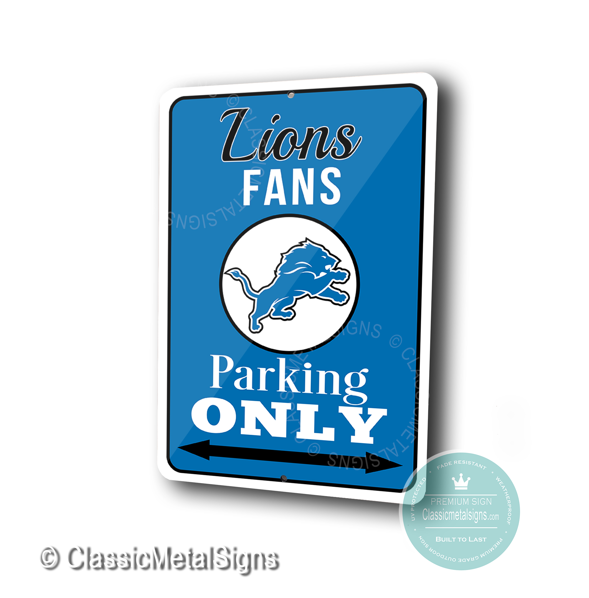 Detroit Lions Parking Only Signs