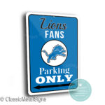 Detroit Lions Parking Sign