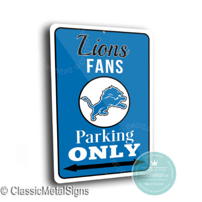 Detroit Lions Parking Signs