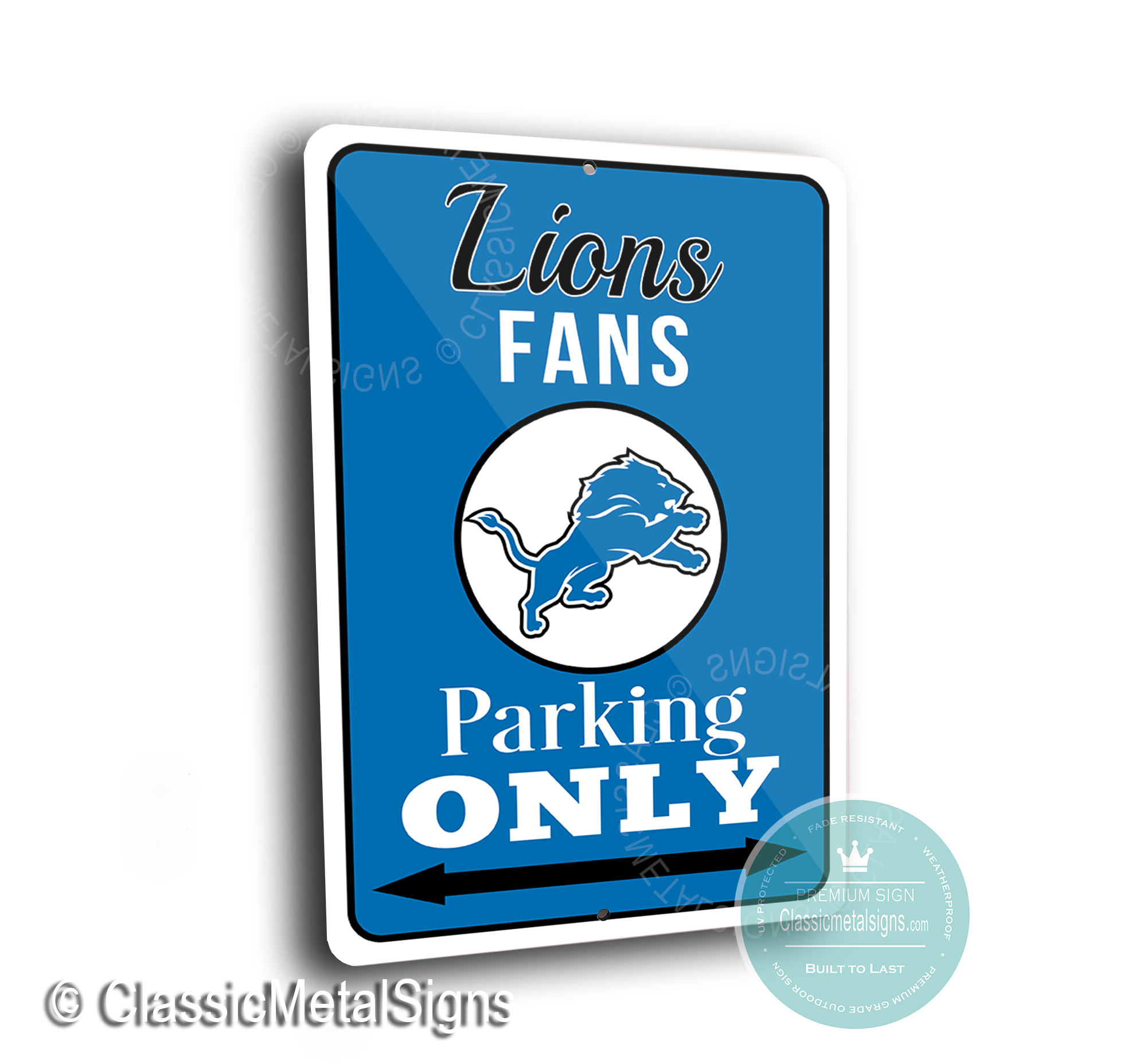 Detroit Lions Parking Signs
