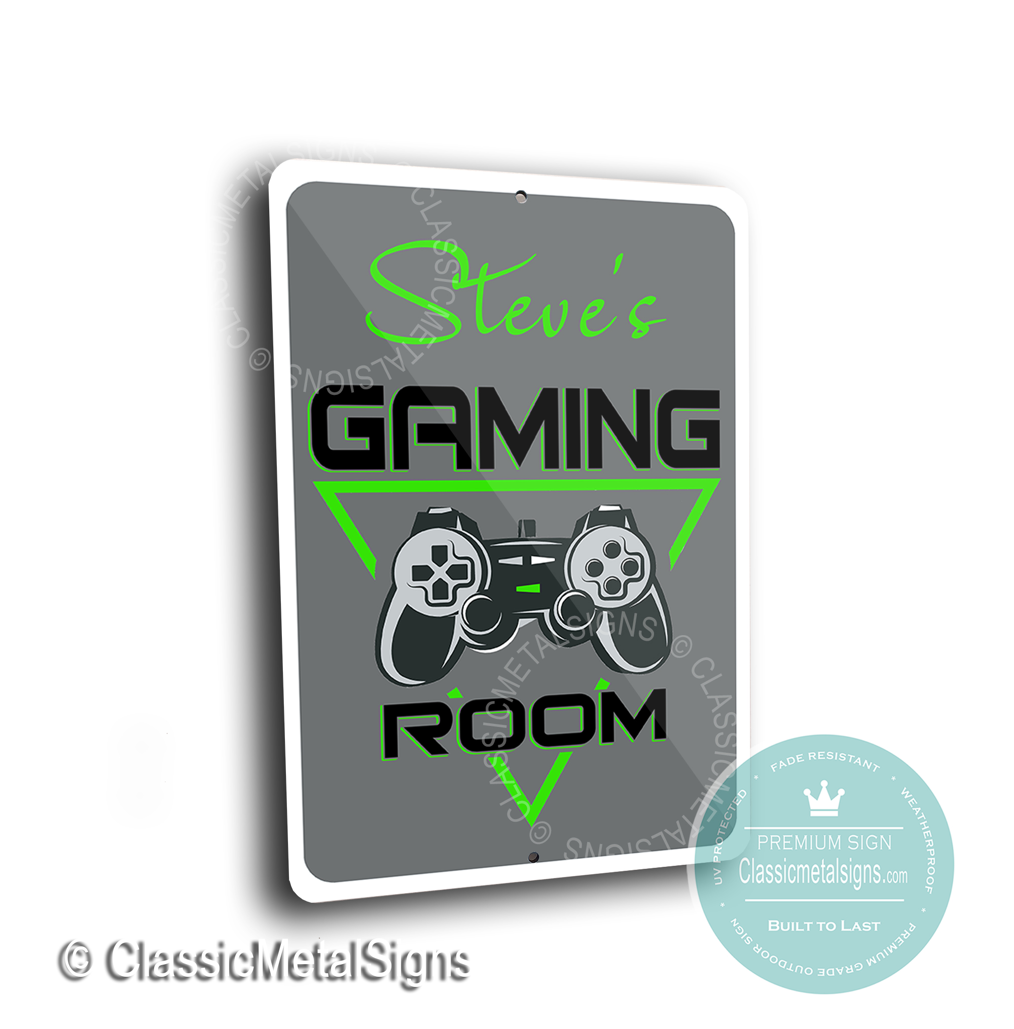 Details about   Personalized Aluminum Game Room Sign Video Game Arcade Playroom Metal Decor 