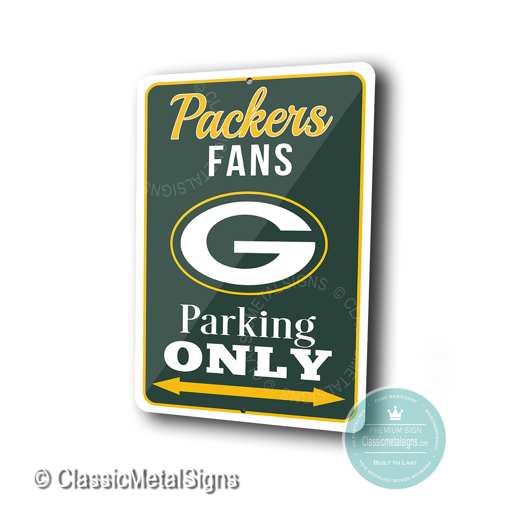 Greenbay Packers Parking Only Signs