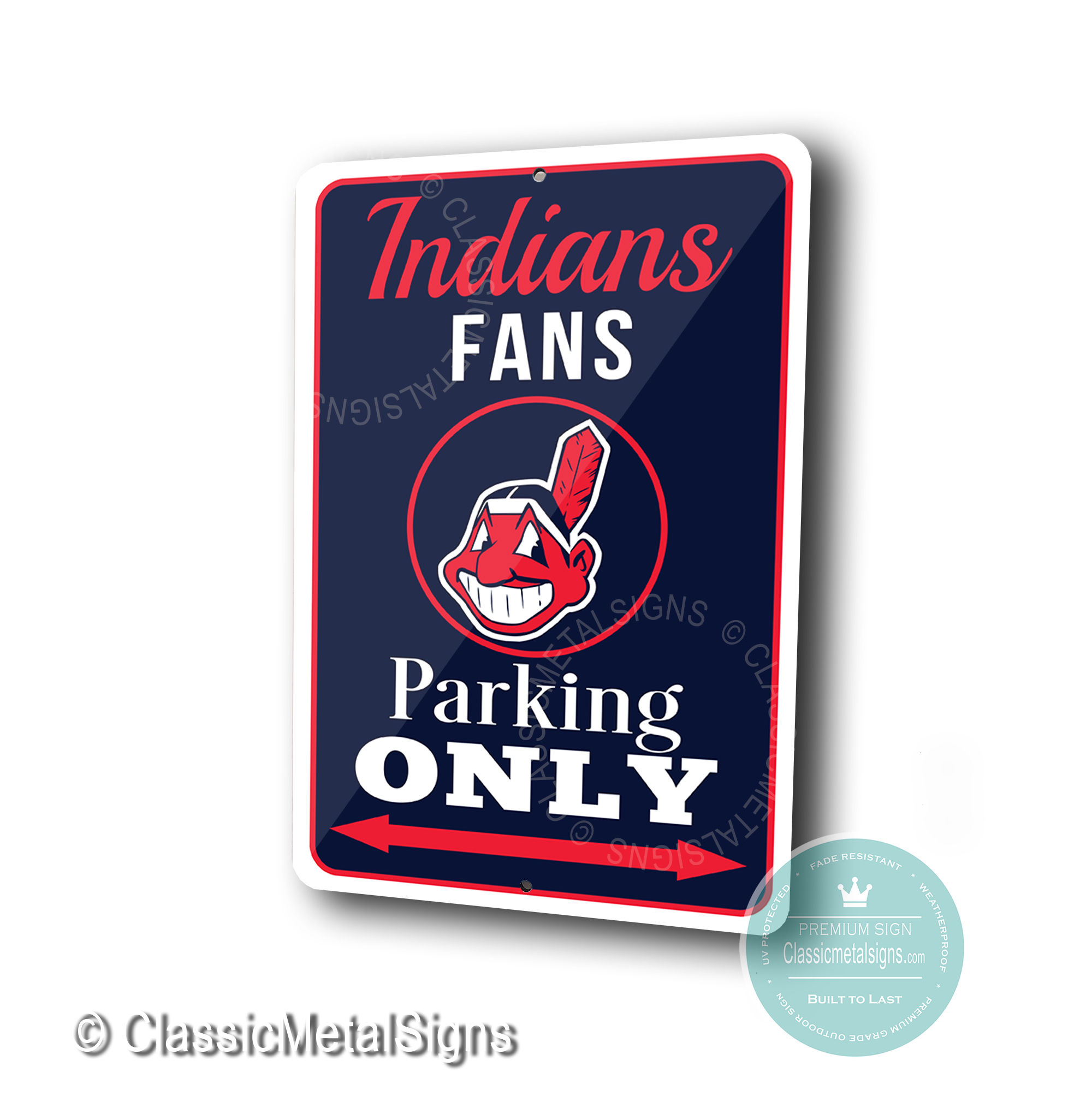 Indians Parking Only Signs