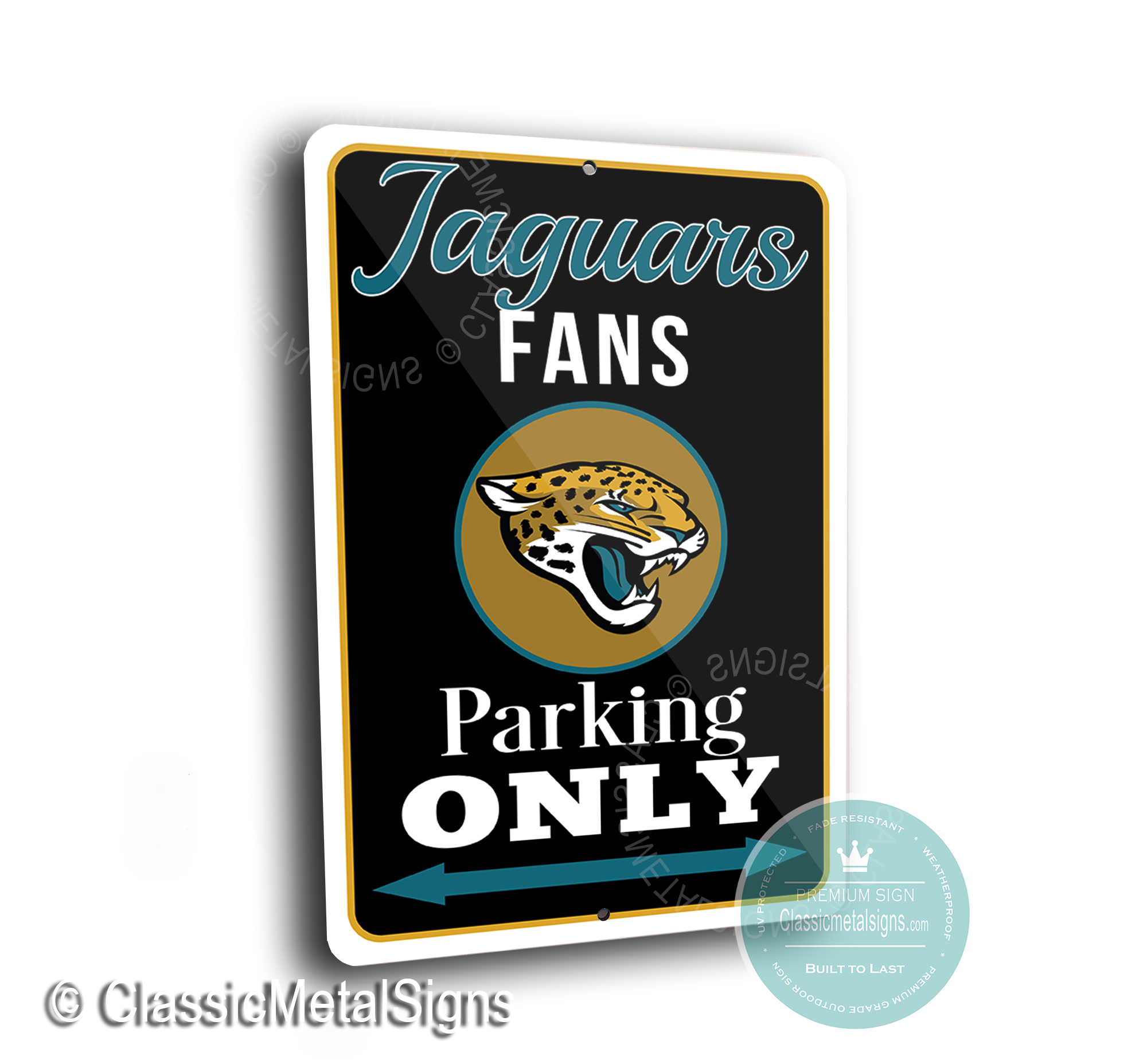 Jacksonville Jaguars Parking Signs