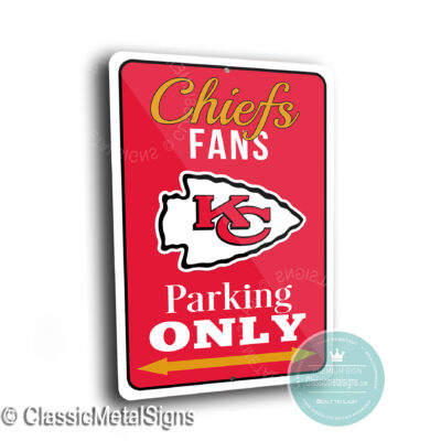 Kansas City Chiefs Parking Signs
