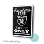 Las Vegas Raiders Parking Only sign