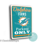 Miami Dolphins Parking Signs