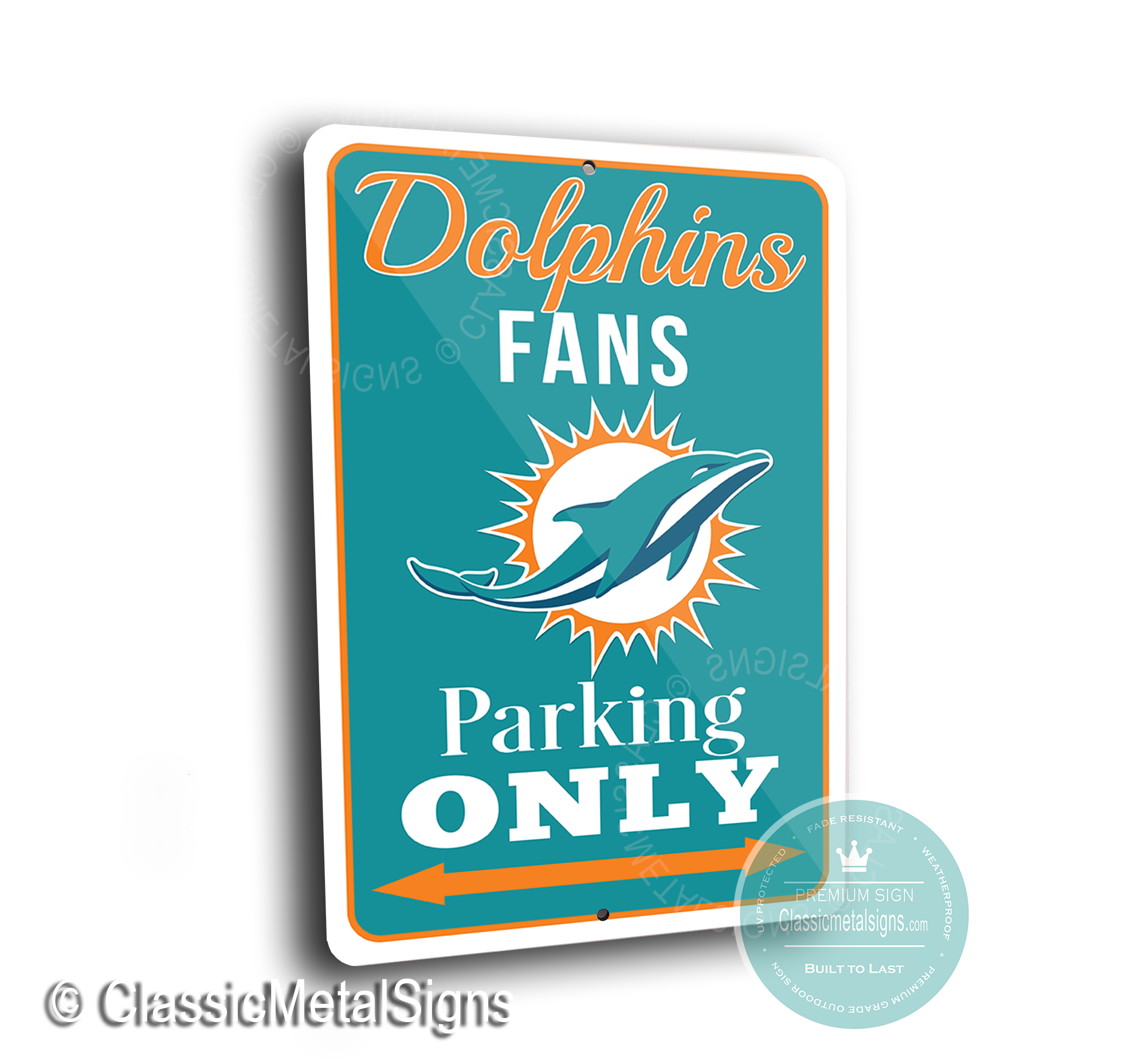 Miami Dolphins Parking Signs