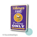 Minnesota Vikings Parking Only Sign