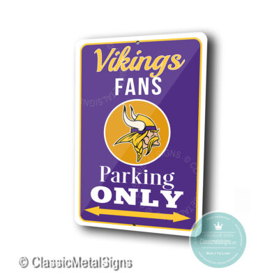 Minnesota Vikings Parking Only Signs
