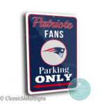 New England Patriots Parking Sign