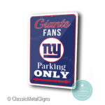 New York Giants Parking Only Sign