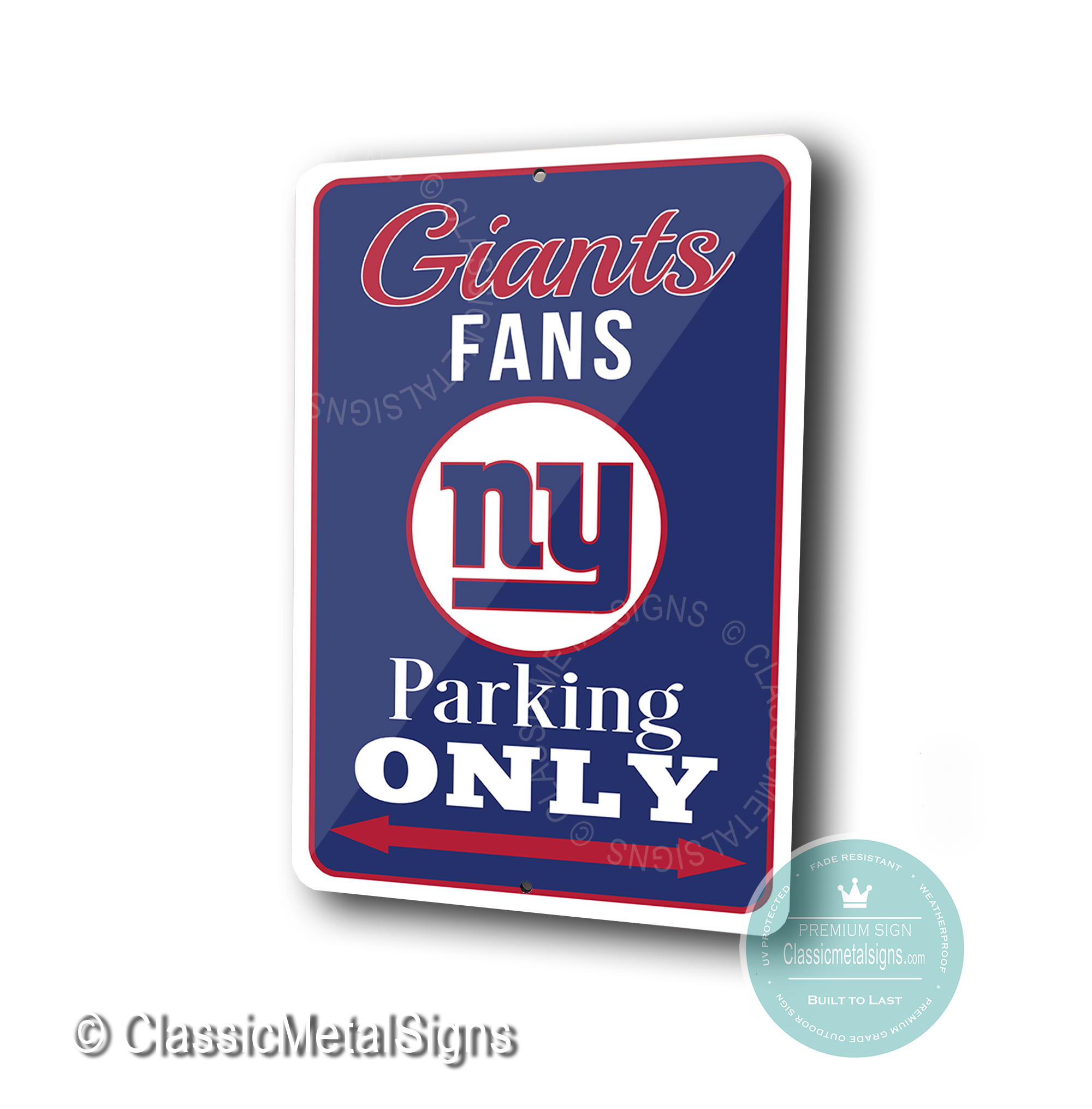 New York Giants Parking Only Signs