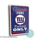 New York Giants Parking Signs